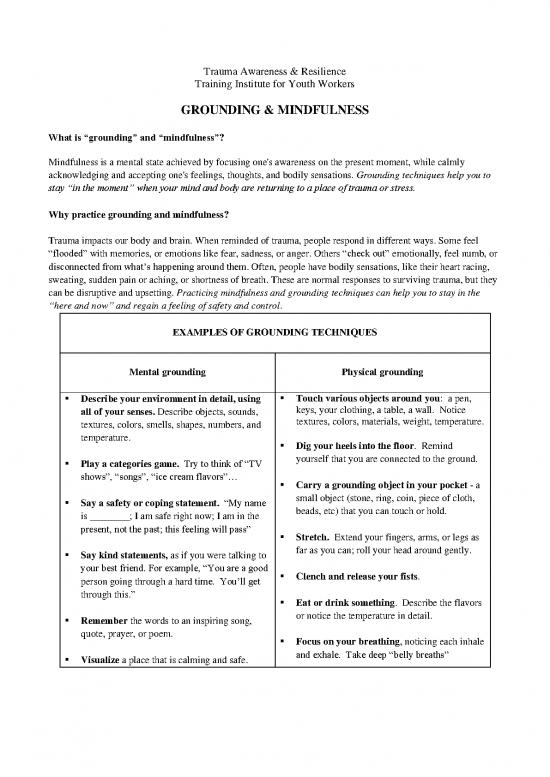 picture_Trauma Therapy Techniques Pdf 89053 | Grounding Mindfulness