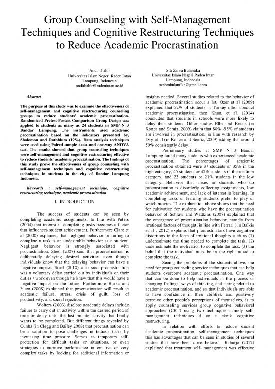picture1_Cognitive Restructuring Pdf 89005 | Group Counseling With Elf Management Techniques And Cognitive Restructuring