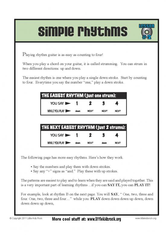 picture Guitar Strumming Patterns Pdf 86853 | Guitar 006 Simplerhythms