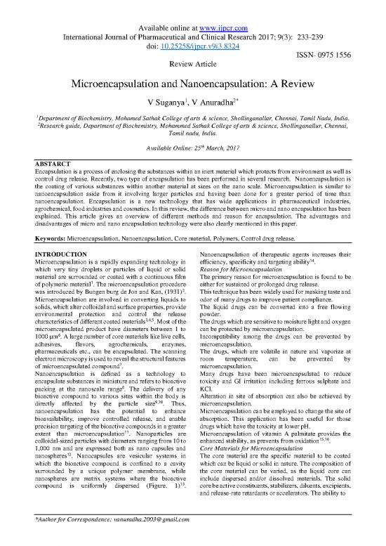 picture1_Microencapsulation Pdf 87677 | Ijpcr,vol9,issue3,article11