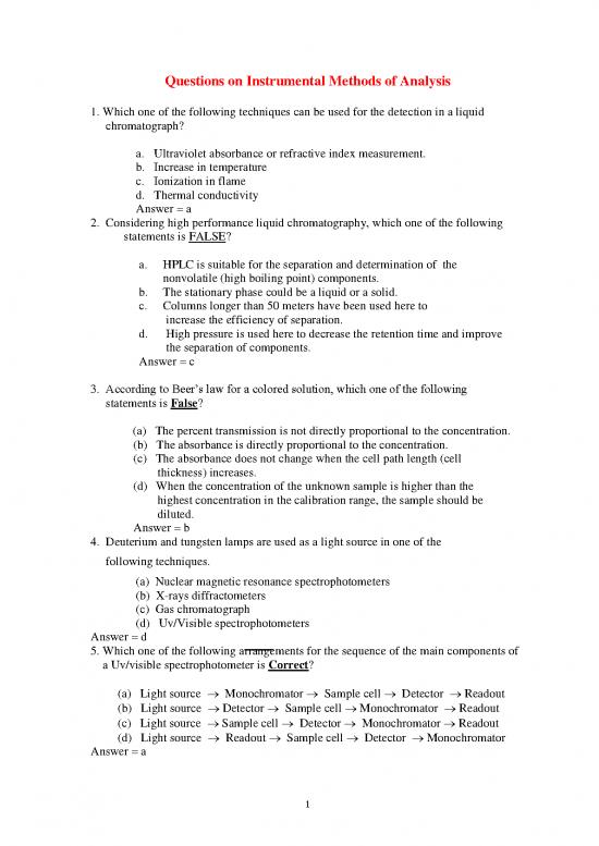 picture Instrumental Methods Of Analysis Pdf 87013 | Instrumental Methods Of Chemical Analysis 1