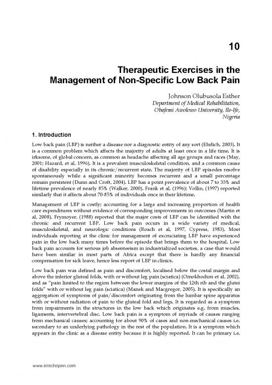 picture1_Intech Therapeutic Exercises In The Management Of Non Specific Low Back Pain