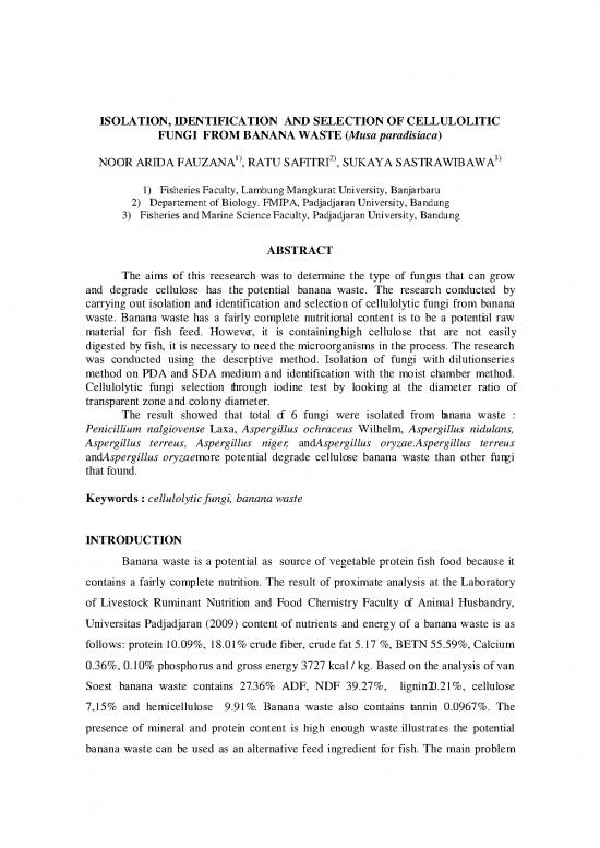 picture_Isolation Identification And Selection Ofcellulolitic Fungi