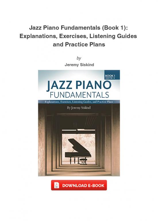 picture_Jazz Piano Improvisation Exercises Pdf 89082 | Jazz Piano Fundamentals Book 1 Explanations Exercises Listening Guides And Practice Plans Ebooks Free