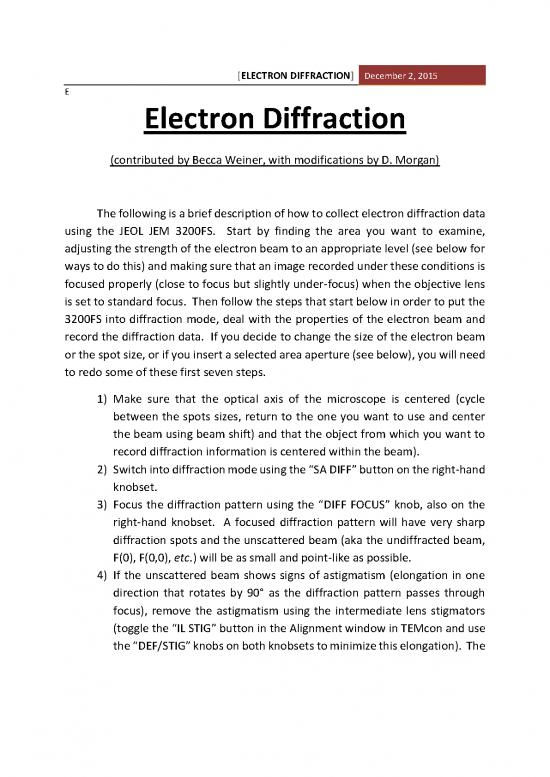 picture_Electron Diffraction Pdf 87700 | Jeol Jem 3200fs Electron Diffraction