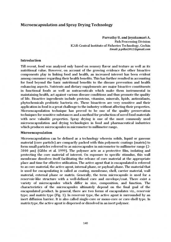 picture Microencapsulation Pdf 87726 | Microencapsulation And Spray Drying Technology