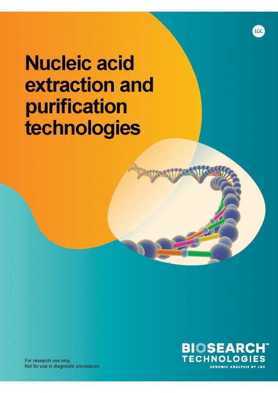 picture_Pdf Spin 88221 | Nucleic Acid Extraction And Purification Technologies