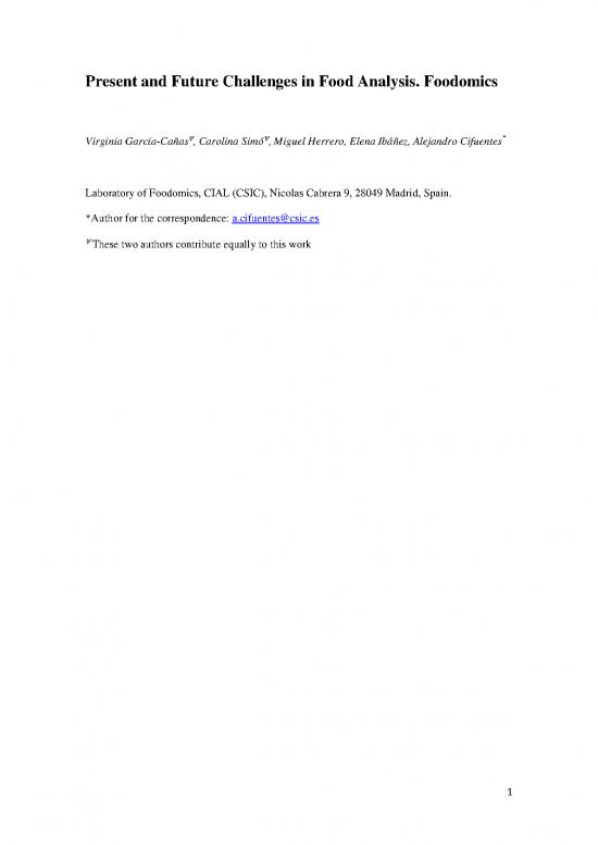 picture Thermal Analysis Pdf 88469 | Present And Future Challenges In Food Analysis