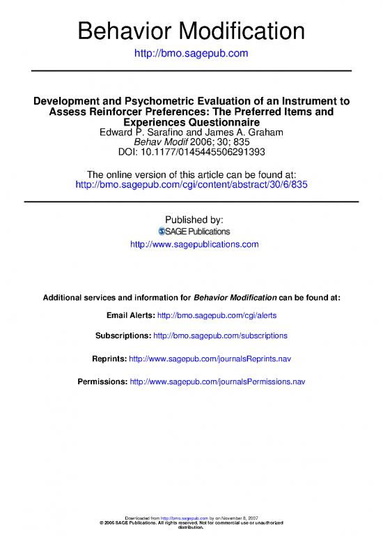 picture_Behavior Modification Pdf 89203 | Sarafino & Graham 2006