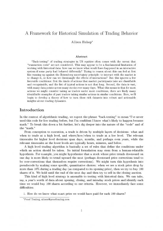 picture List Of Trading Strategies Pdf 88958 | Simulation