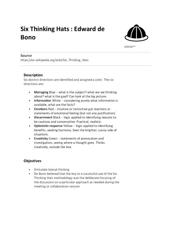 picture1_Six Thinking Hats Pdf 86836 | Six Thinking Hats