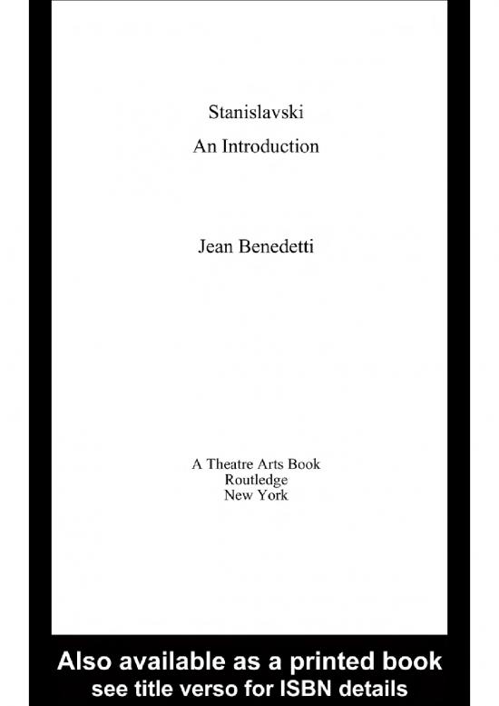 picture_Stanislavski Pdf 87660 | Stanislavsky An Introduction Jean Benedetti