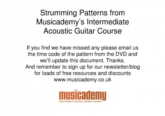 picture Guitar Strumming Patterns Pdf 86916 | Strumming Patterns Intermediate Acoustic Guitar Dvd