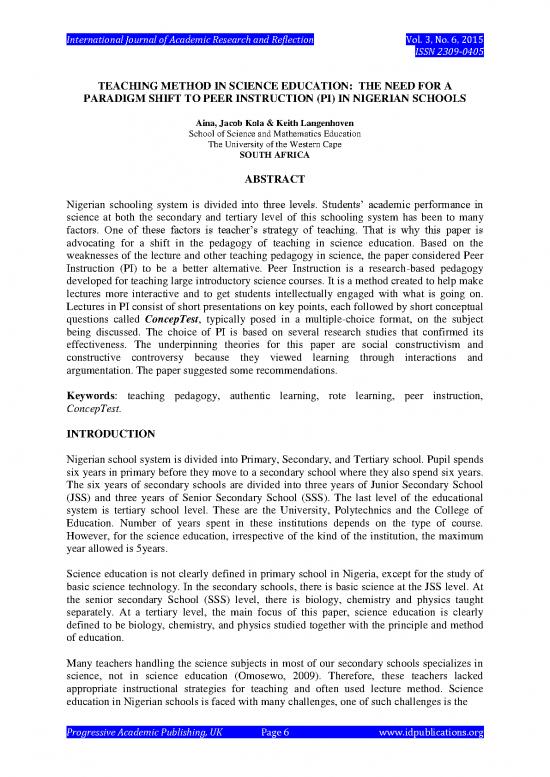 picture Lecture Method Of Teaching Pdf 86743 | Teaching Method In Science Education The Need For A Paradigm Shift To Peer Instruction