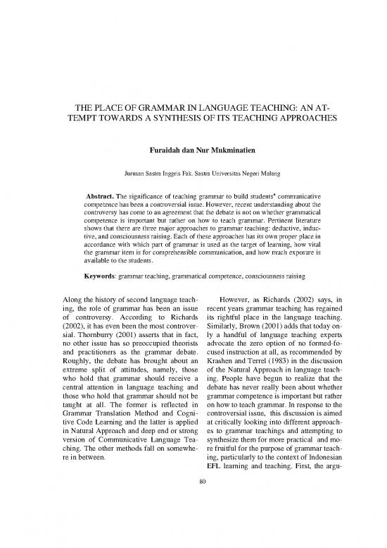 picture1_Language Pdf 88067 | The Place Of Grammar In Language Teaching An Attempt Towards A Synthesis Of Its Teach Ing Approaches Furaidah Dan Nur Mukminatin