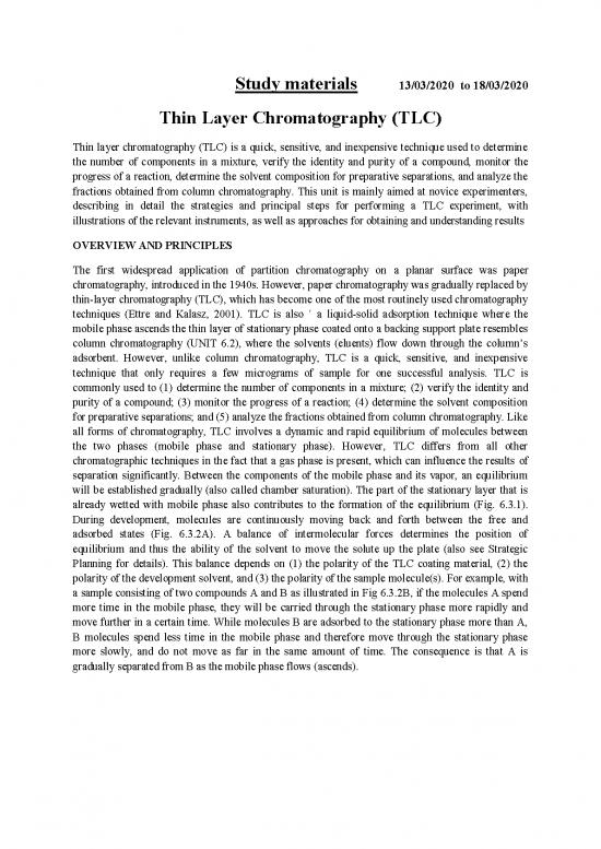 picture_Study Pdf 88380 | Thin Layer Chromatography (tlc)