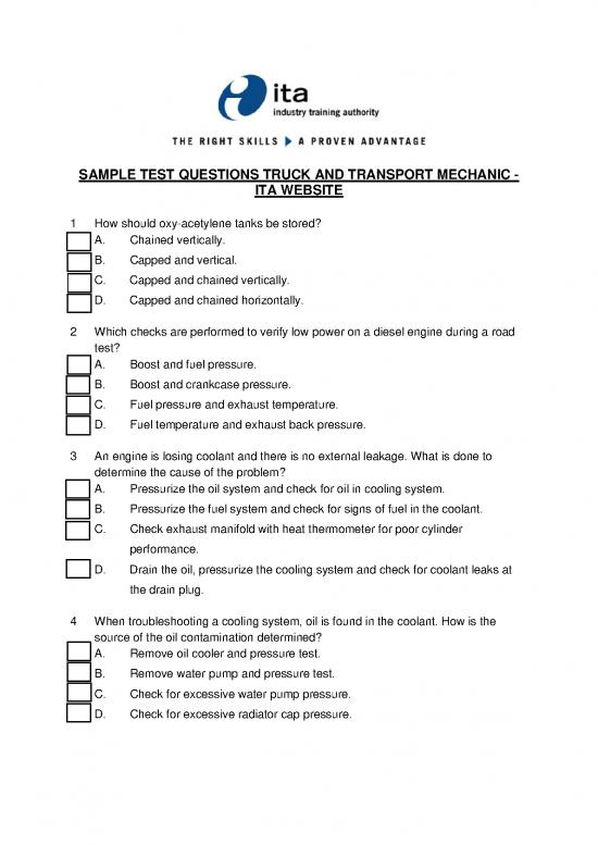 picture1_Mechanic Pdf 86809 | Truck And Transport Mechanic Practice Exam Final