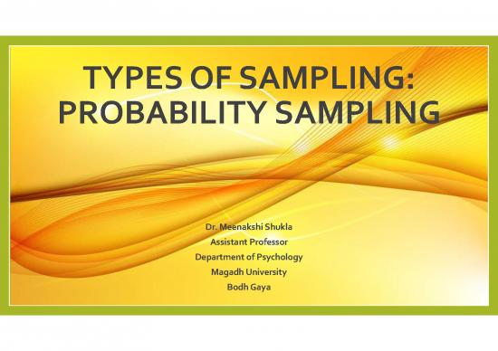 picture_Types Of Sampling Pdf 86861 | Types Of Sampling Probability Sampling