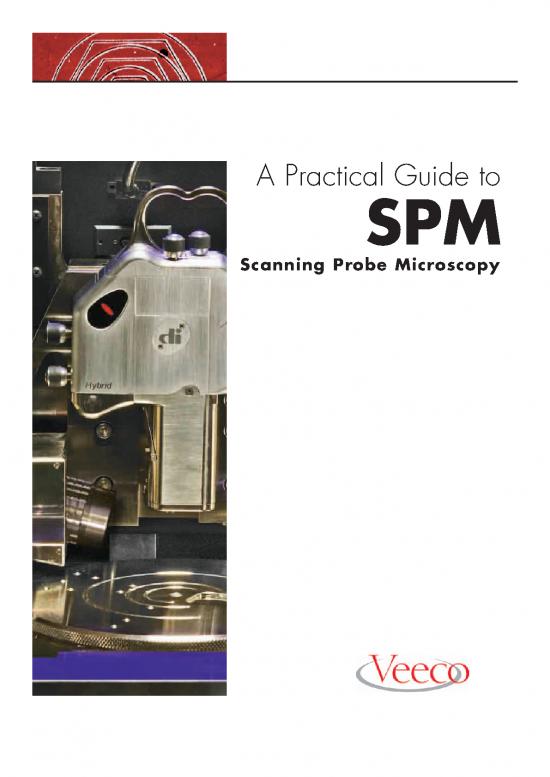 picture_Scanning Probe Microscopy Pdf 88451 | Veeco Spm Guide 0829 05 166