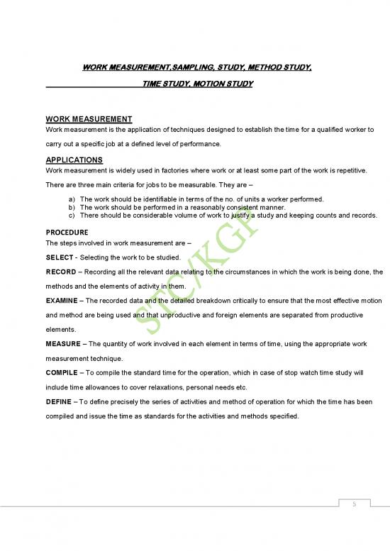 picture Study Methods Pdf 89049 | Work Measurement, Method Study,