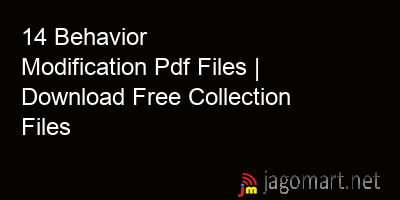 picture 14 Behavior Modification Pdf Files | Download Free Collection Files