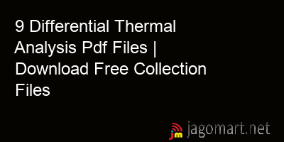 picture 9 Differential Thermal Analysis Pdf Files | Download Free Collection Files