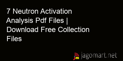 picture_7 Neutron Activation Analysis Pdf Files | Download Free Collection Files