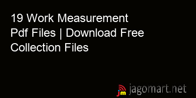 picture 19 Work Measurement Pdf Files | Download Free Collection Files