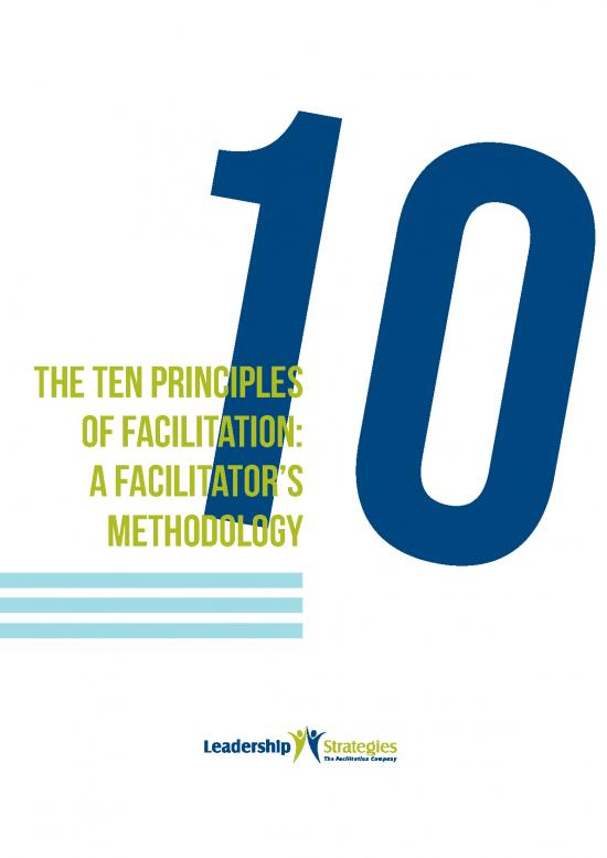 picture1_The Leader In You Pdf 90104 | 10 Principles Of Facilitation Ebook Bst