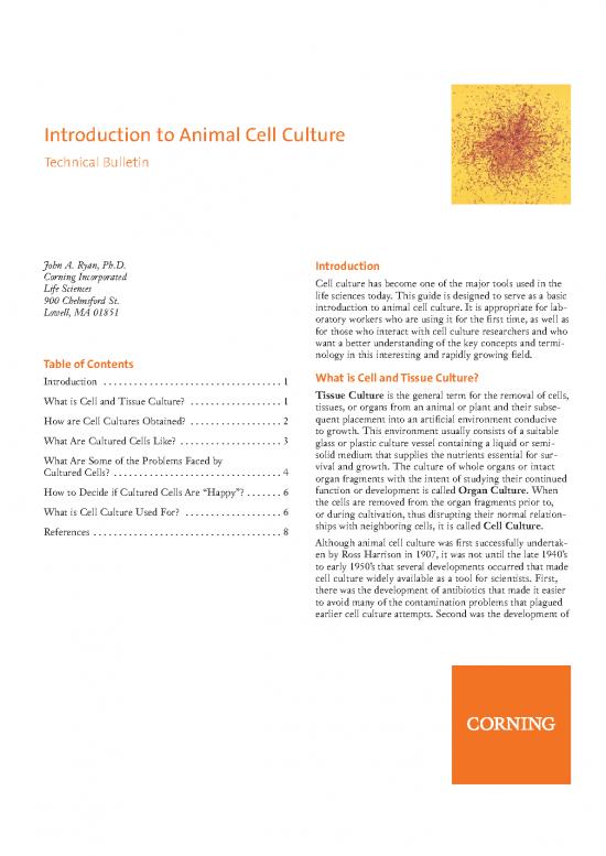 picture Animal Tissue Culture Pdf 90220 | 237 Culturing And Subculturing