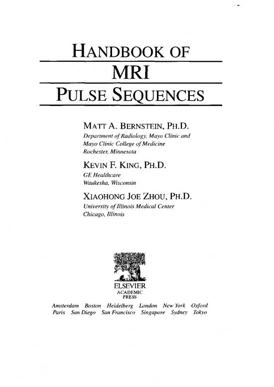 picture_Handbook Of Mri Pulse Sequences 89770 | 370885341