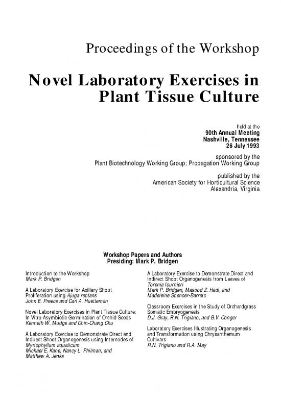 picture1_Group Therapy Pdf 91070 | %5b19437714   Horttechnology%5d Proceedings Of The Workshop Novel Laboratory Exercises In Plant Tissue Culture