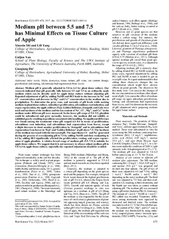 picture1_Agricultural Pdf 91071 | %5b23279834   Hortscience%5d Medium Ph Between%5 And%5 Has Minimal Effects On Tissue Culture Of Apple