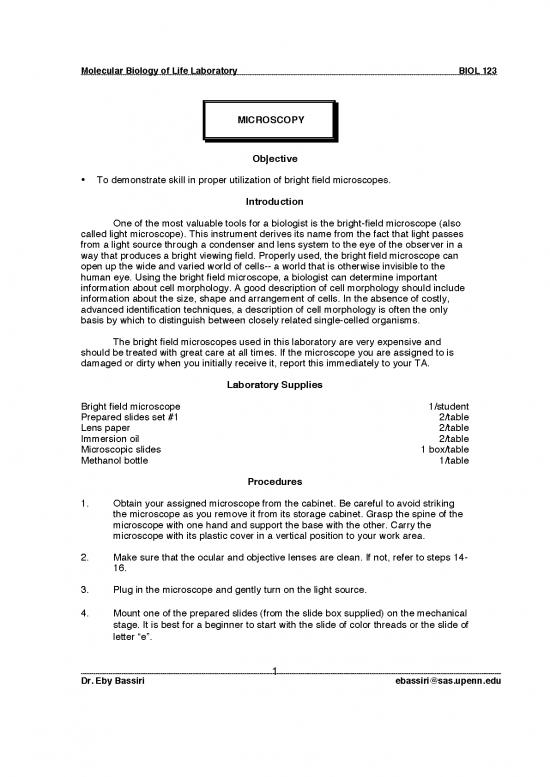 picture Light Microscopy Pdf 90504 | 6 Microscopy
