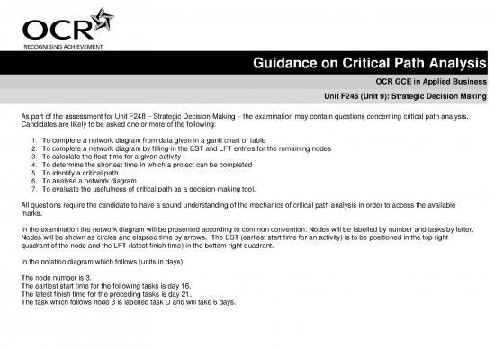 picture_Thermal Analysis Pdf 90321 | 72047 Unit F248 Strategic Decision Making Critical Path Analysis