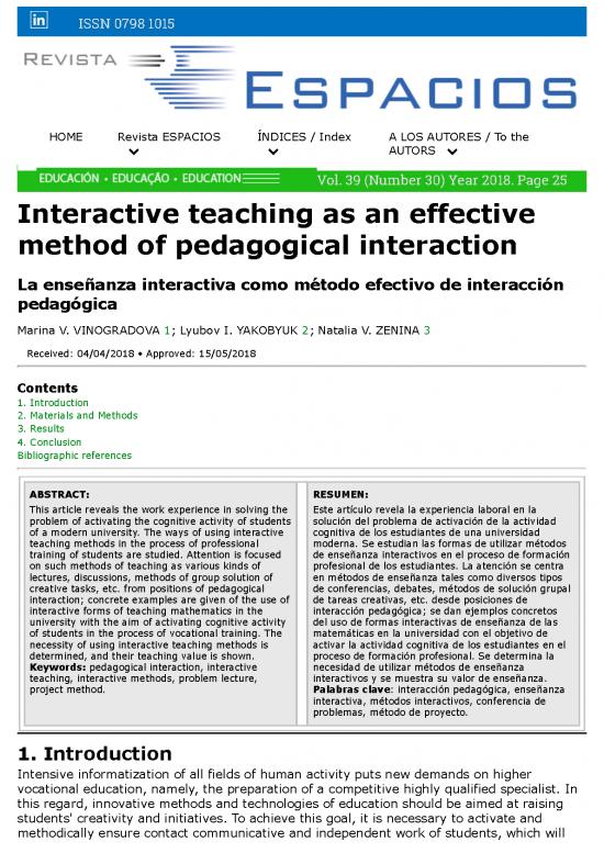 picture Modern Teaching Methods Pdf 90457 | A18v39n30p25