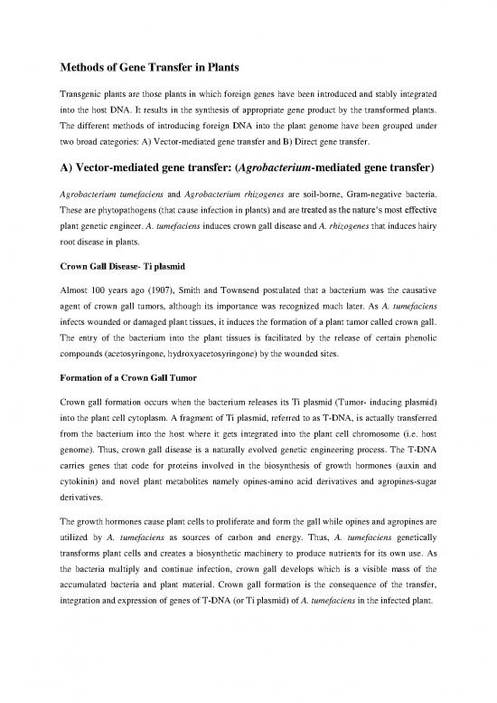 picture_Gene Transfer Methods Pdf 89580 | Agrobacterium Mediated Gene Transfer