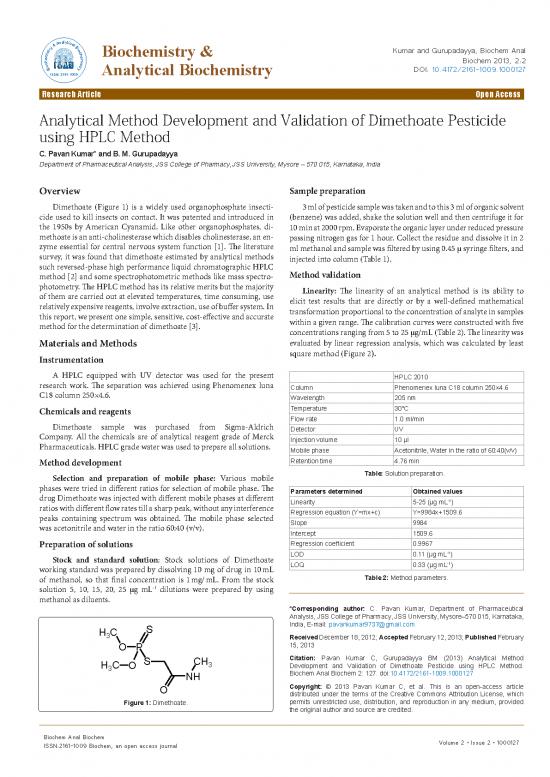 picture Thermal Analysis Pdf 90125 | Analytical Method Development And Validation Of Dimethoate Pesticide Using Hplc Method 2161 1000127