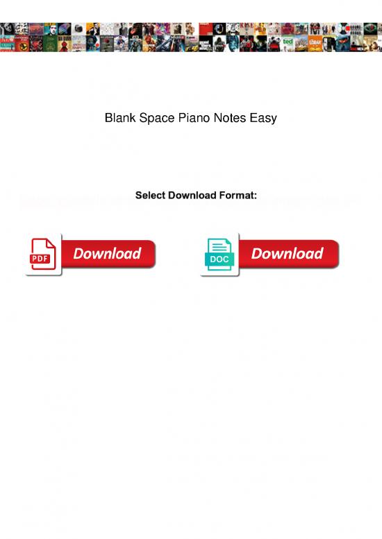 picture1_Piano Pdf 90618 | Blank Space Piano Notes Easy