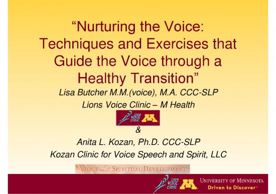 picture_Therapeutic Communication Techniques Pdf 90331 | Butcher  Kozan   Nurturing The Voice