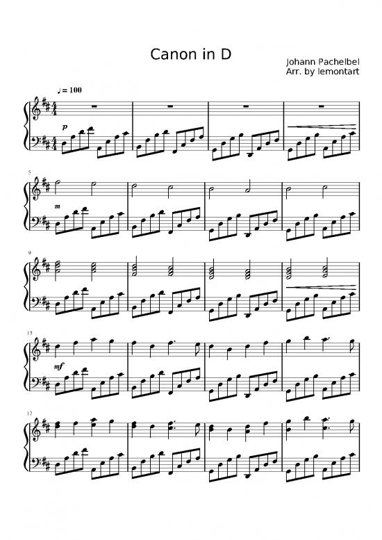 picture1_Piano Pdf 90673 | Canon In D