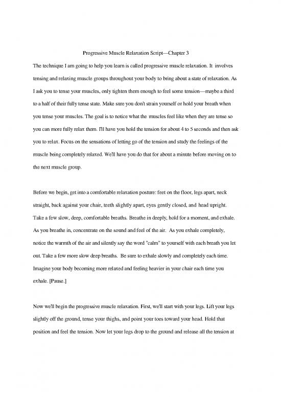 picture Progressive Muscle Relaxation Script Pdf 89296 | Chapter3progressivemusclerelaxationscript