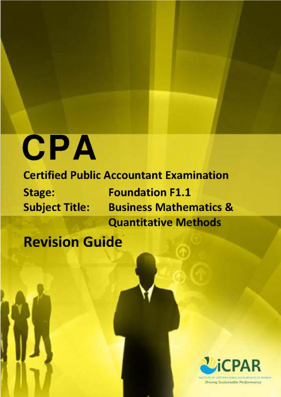 picture1_Study Methods Pdf 89867 | Cpa F1   Business Mathematics & Quantitative Methods   Revision Guide
