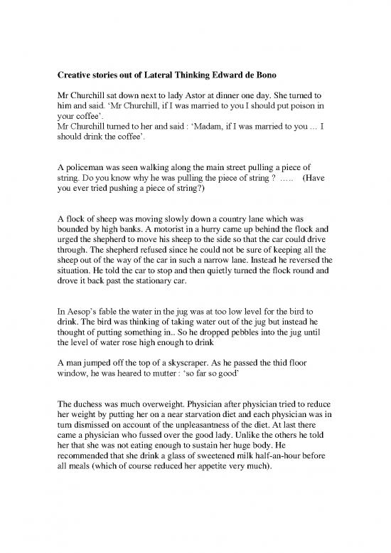 picture1_Creative Stories Out Of Lateral Thinking Edward De Bono
