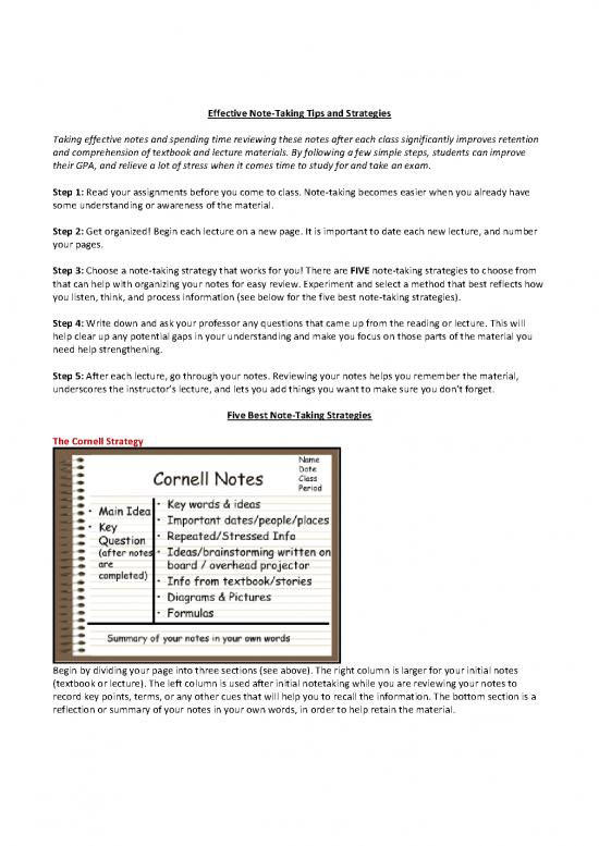 picture_Study Pdf 89556 | Effective Note Taking Strategies