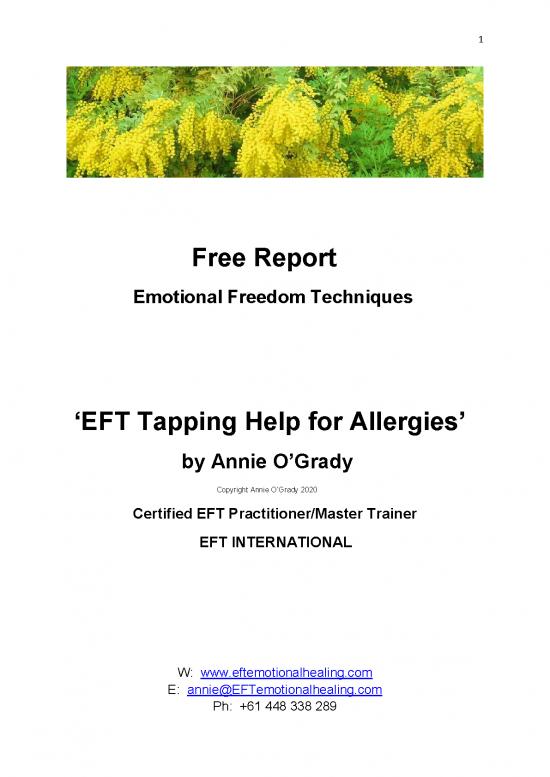 picture Eft Tapping Pdf 89650 | Efttappinghelpforallergies