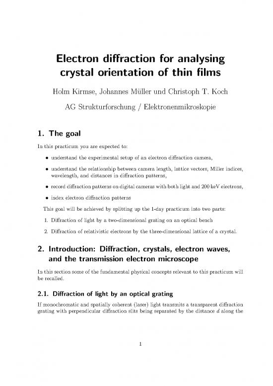picture1_Theoretical Orientation Pdf 90374 | Fpraktikum Versuch Elektronenbeugung 2017 11 02