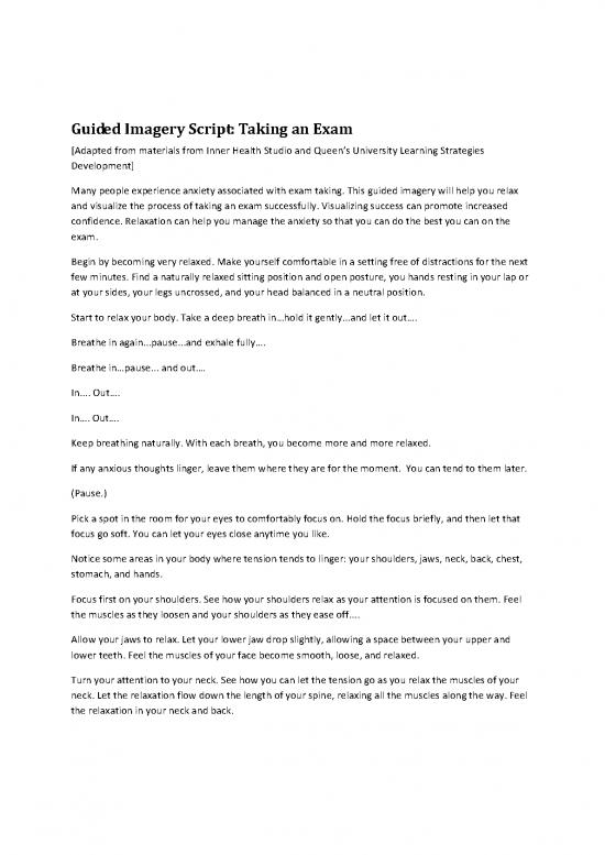 picture_Guided Imagery Script Pdf 91606 | Guided Imagery Script Taking An Exam