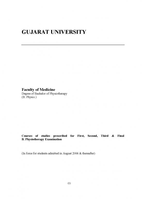 picture1_Curriculum Studies Pdf 89279 | Gujarat University Syllabus Bphysio