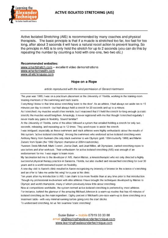 picture_Active Isolated Stretching Pdf 90661 | Hope On A Rope Ais Intro